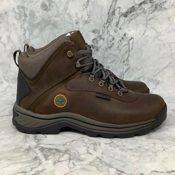 Timberland 10M Brown Full Grain White Ledge Waterproof Mid Hiker Boots P1-24 - Picture 2 of 9